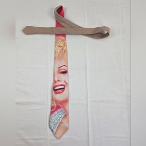 Ralph Marlin Portrait Of Marilyn Monroe Tie 1991 Vintage